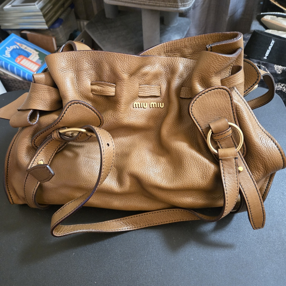Miu Miu Brown Leather Women's Bag